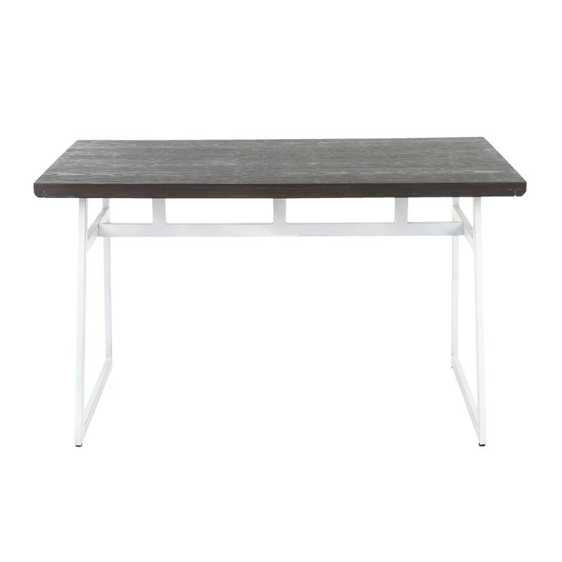 Carbon Loft Kingsley Metala and Wood Industrial Dining Table