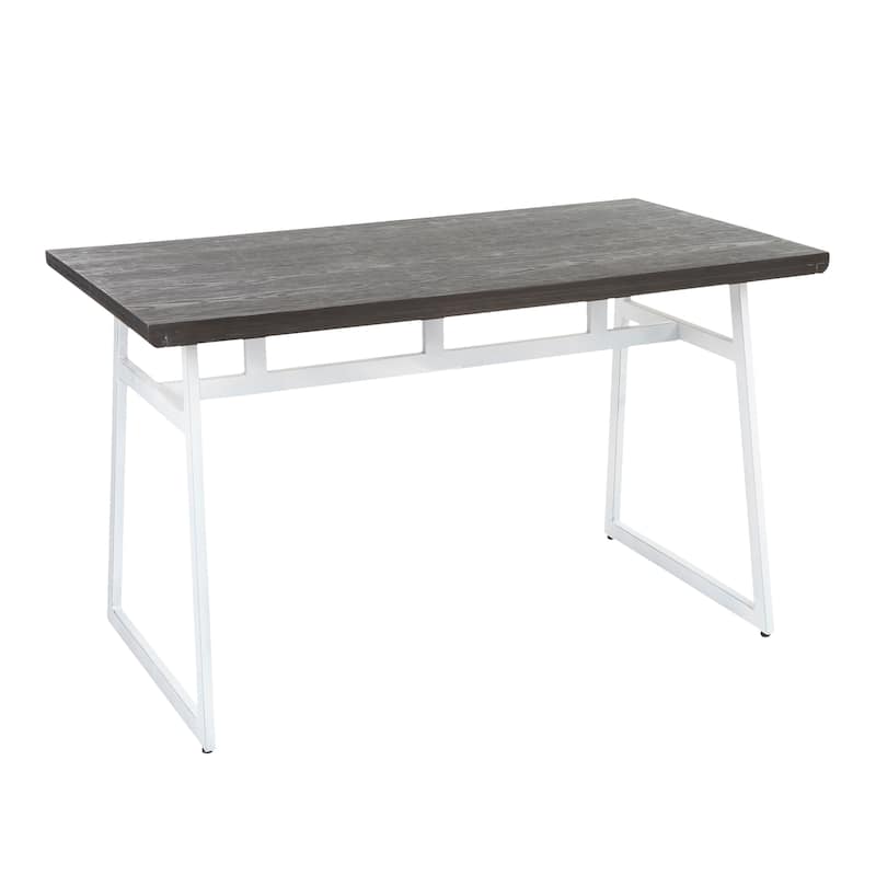 Carbon Loft Kingsley Metala and Wood Industrial Dining Table