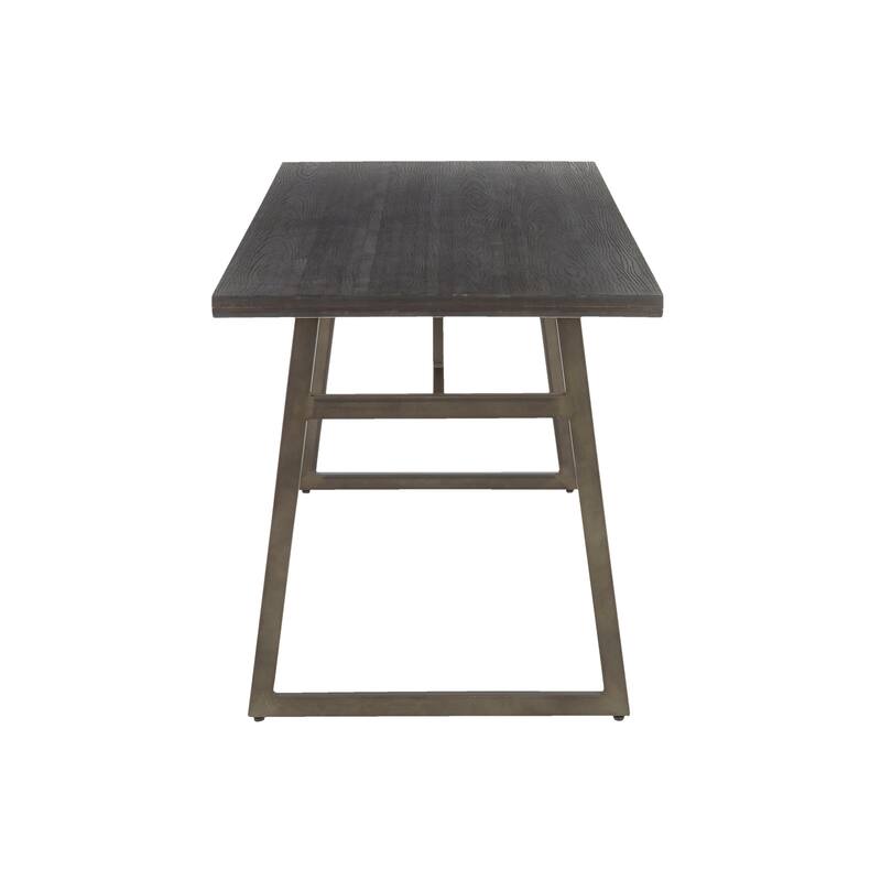 Carbon Loft Kingsley Metala and Wood Industrial Dining Table