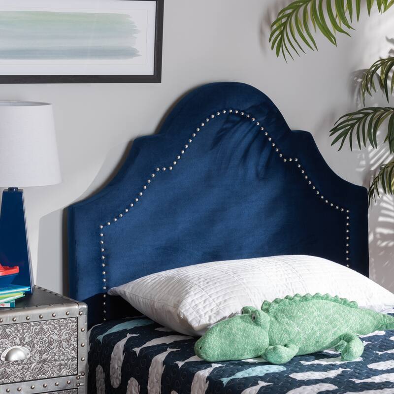 Contemporary Velvet Fabric Headboard