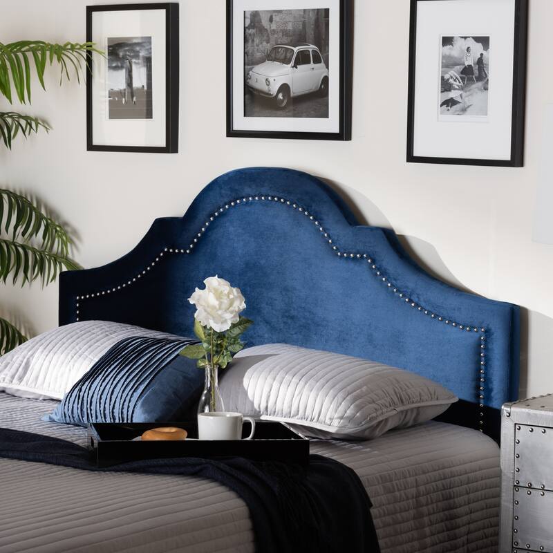 Contemporary Velvet Fabric Headboard