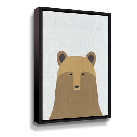 Porch & Den Grizzly Bear Gallery Wrapped Floater-framed Canvas