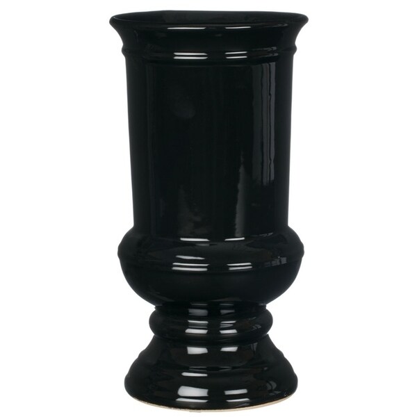 Shop Classic Black Urn Planter - 6.25"L x 6.25"W x 11.75"H - Free