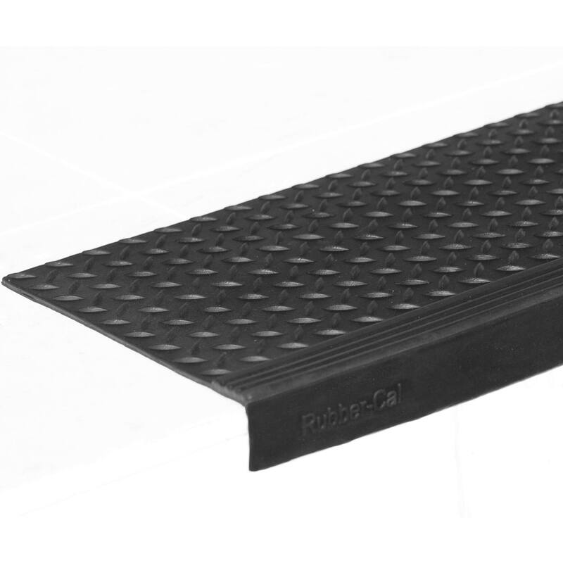Rubber-Cal "Diamond-Plate Commercial" Step Mats - 2 Sizes