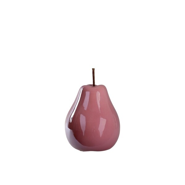 UTC44354: Ceramic Pear Figurine SM Pearlescent Finish Peach