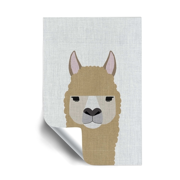 ArtWall Alpaca Removable Wall Art Mural. Opens flyout.