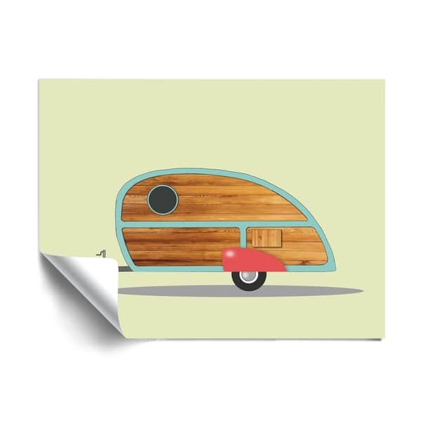 Artwall Teardrop Camper Removable Wall Art Mural - Bed Bath & Beyond 