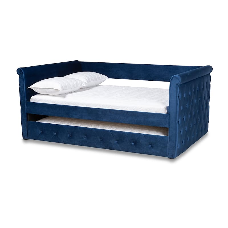Copper Grove Saky Velvet Daybed with Trundle