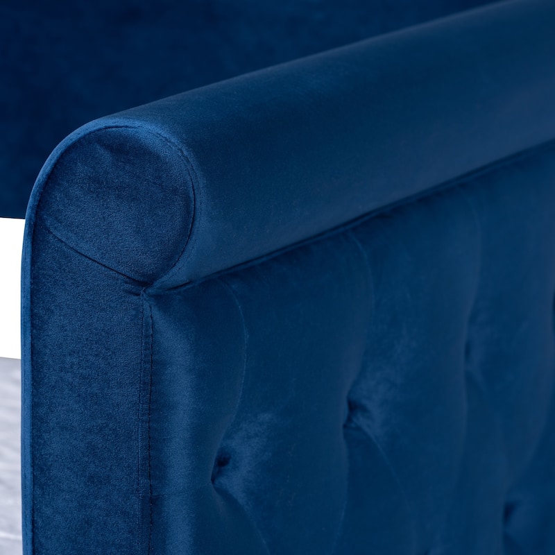 Copper Grove Saky Velvet Daybed with Trundle