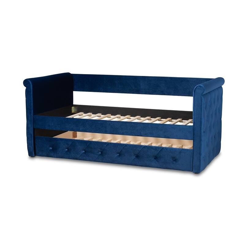Copper Grove Saky Velvet Daybed with Trundle