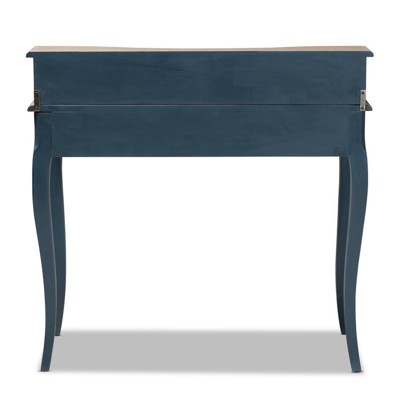 Copper Grove Kaniv Wood Writing Desk with Blue Spruce Finish