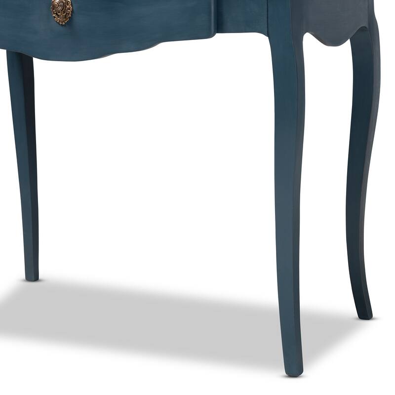 Copper Grove Kaniv Wood Writing Desk with Blue Spruce Finish