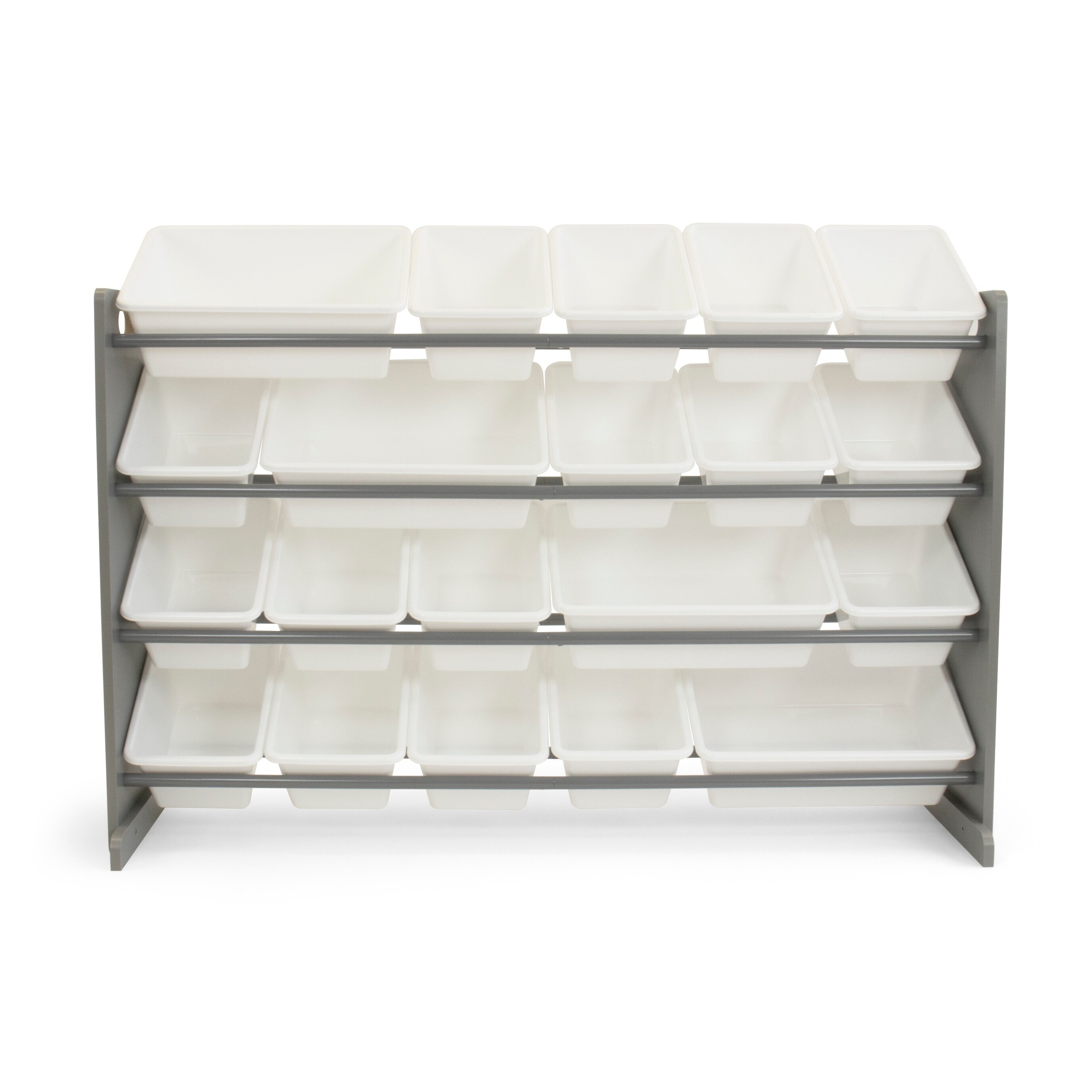 Porch & Den Odino Grey and White Extra Large Storage Organizer with 20 Plastic  Bins - Bed Bath & Beyond - 27736164