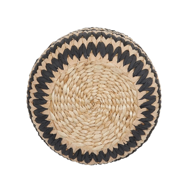 Household Essentials Cattail and Paper Flame Stitch Basket Set