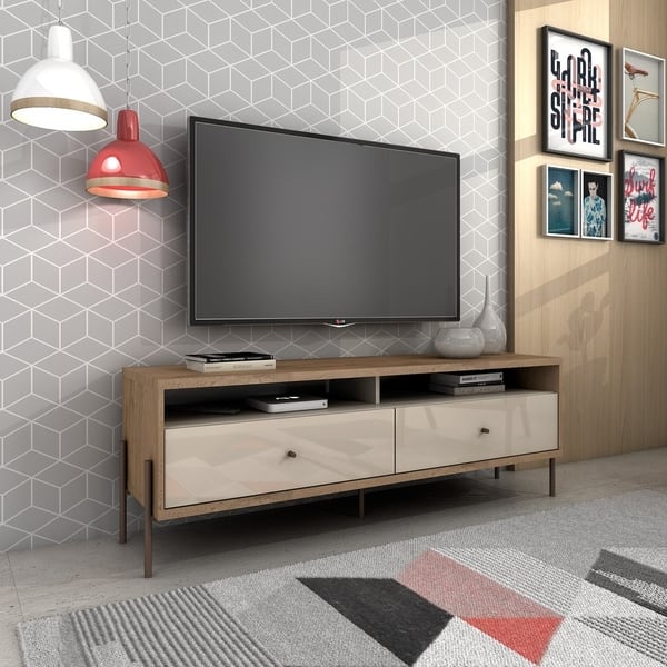 Shop Joy 59 In Wood Mid Century Modern Tv Stand On Sale