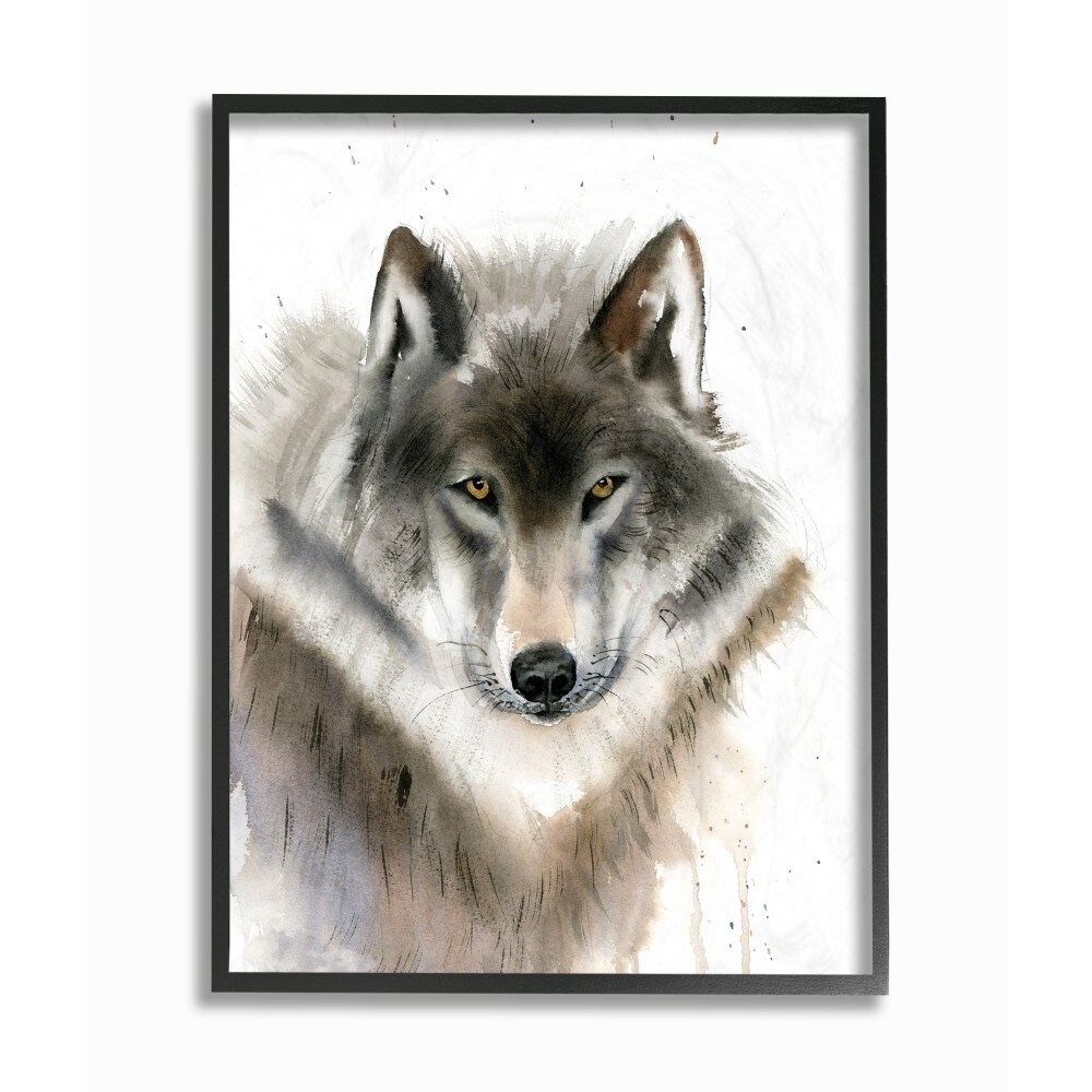 Shop The Stupell Home Decor Neutral Watercolor Dripping Grey And