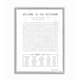 The Stupell Home Decor Black and White Restroom Crossword Puzzle Sign