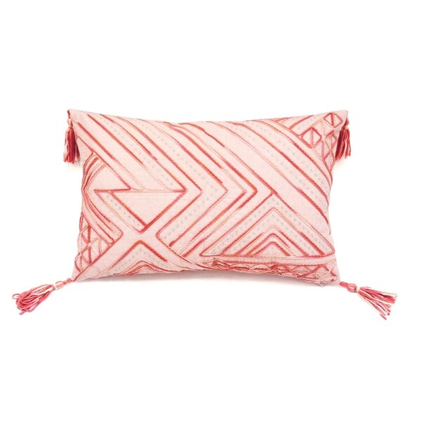 Chenille Tribal Decorative Throw Pillow