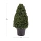 preview thumbnail 2 of 4, 36-inch Indoor/Outdoor Artificial Boxwood Topiary by Pure Garden