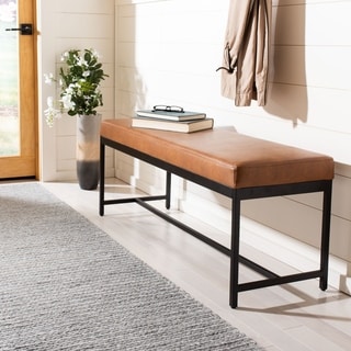 Safavieh Chase Vegan Leather Bench