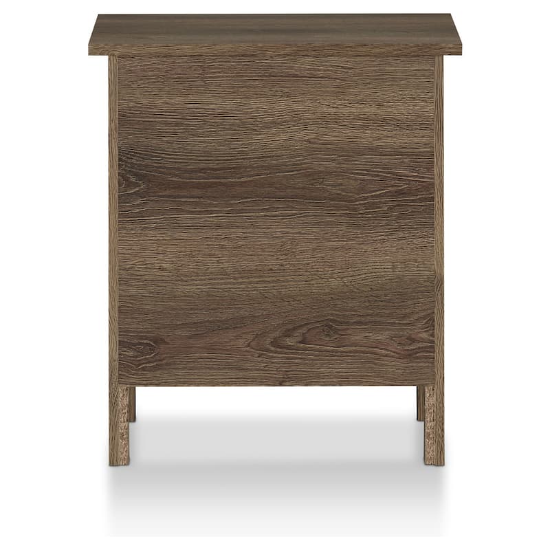Mulgrew Rustic Distressed Walnut Engineered Wood 3-Drawer Nightstand by Carbon Loft