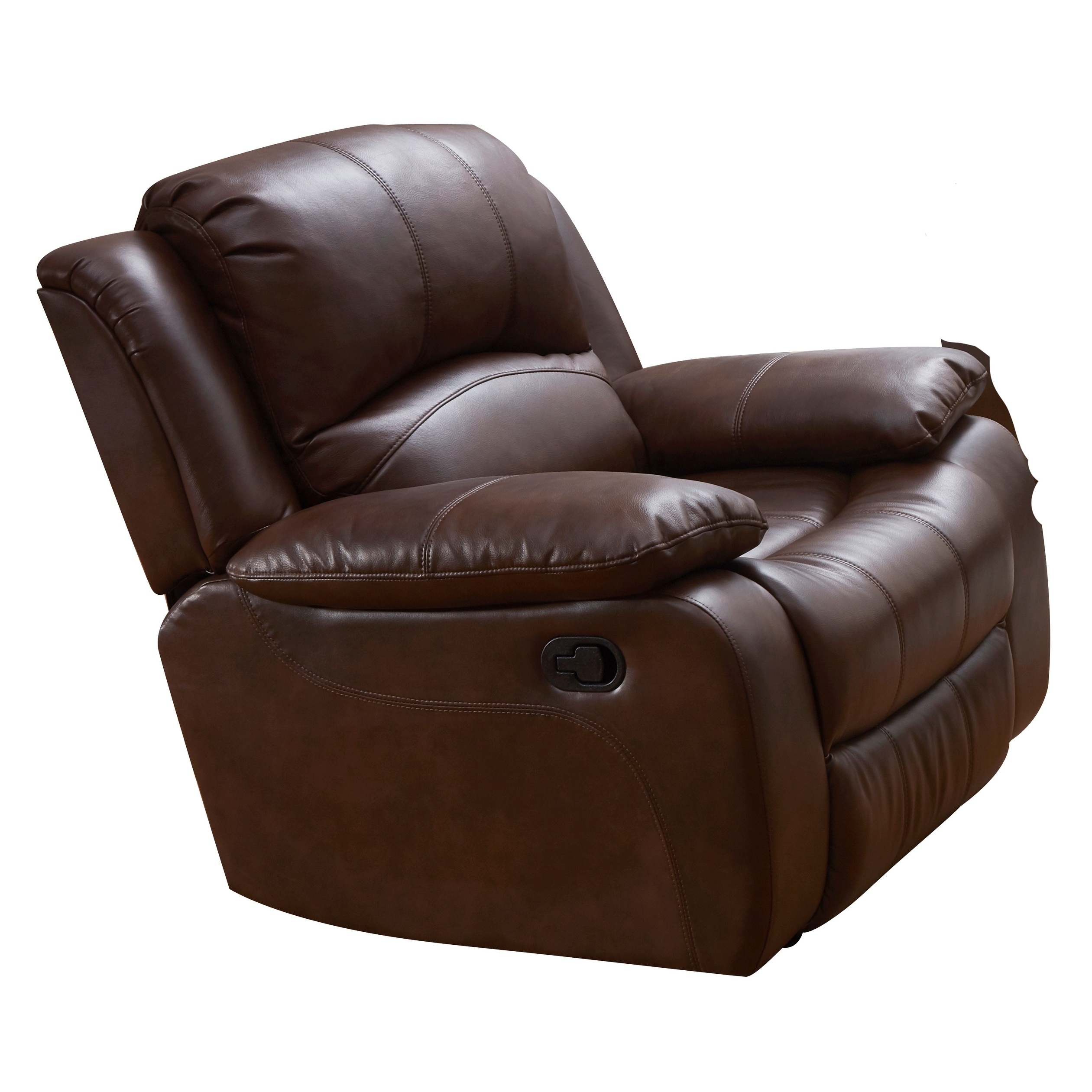 Vanity Art Bonded Leather Rocker Reclining Chair Glider Recliner Club Chair For Living Room