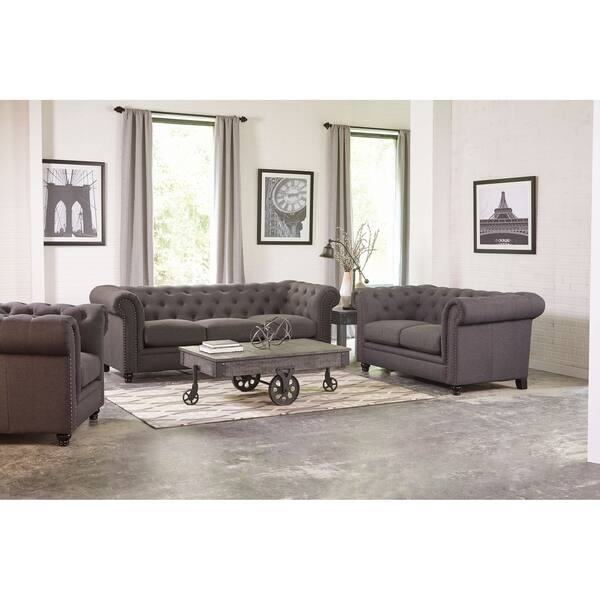 Shop Andreas Traditional 3 Piece Living Room Set Free Shipping