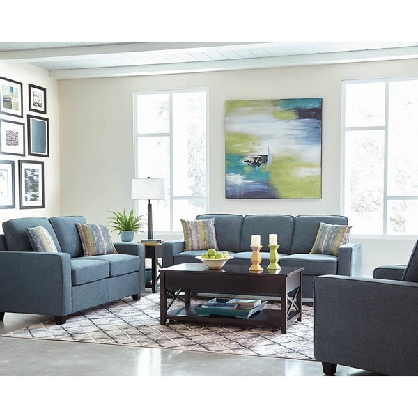 Fenway Transitional 3-piece Living Room Set