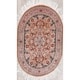 preview thumbnail 1 of 10, Antique Hereke Geometric Hand-Knotted Silk Turkish Oriental Rug - 4'2" x 2'8" Oval