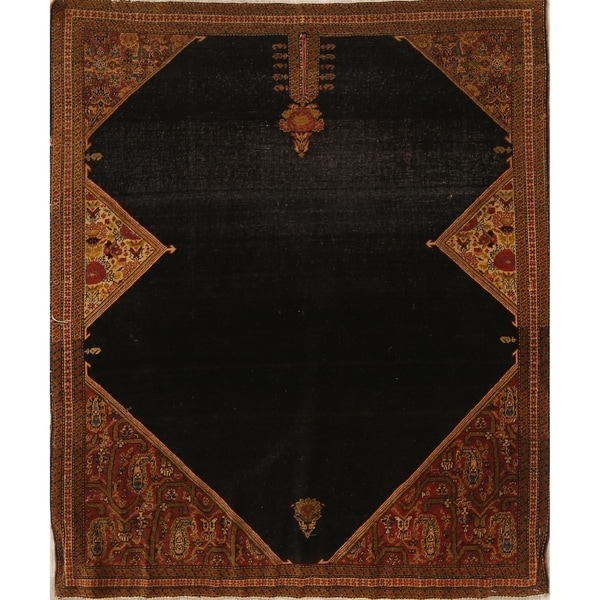 Sarouk Farahan Geometric Hand-Knotted Wool Persian Oriental Rug - 3'0" x 3'4" Square