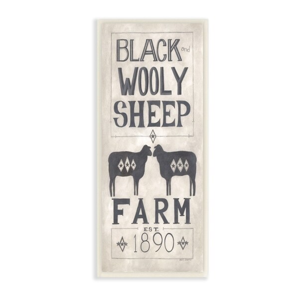 Shop The Stupell Home Decor Grey and White Rustic Wooly ...