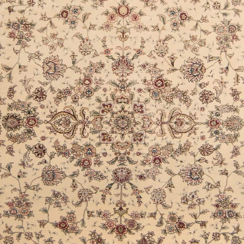 Handmade One-of-a-Kind Tabriz Wool and Silk Rug (India) - 10' x 14' - 10' x 14'