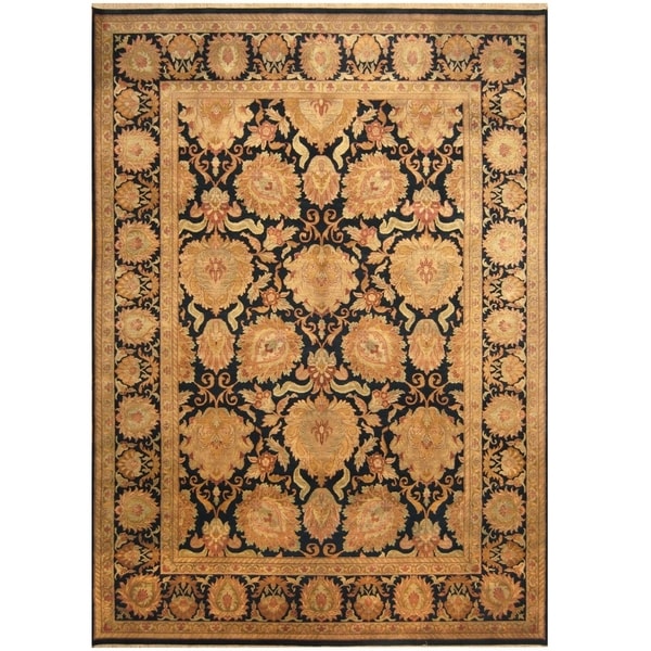 Handmade One-of-a-Kind Mahal Wool Rug (India) - 9'9 x 14'1