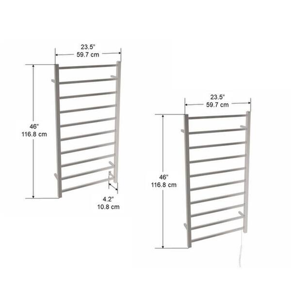 Ancona Gala Dual XL 10-Bar Hardwired, Plug-in Towel Warmer, Brushed  Stainless - Bed Bath u0026 Beyond - 27747723