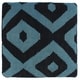 preview thumbnail 4 of 3, Schwartz Black/Grey Handmade Kilim Upholstered Ottoman 16"x16"x20"