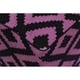 preview thumbnail 6 of 4, Sharkey Black/Purple Handmade Kilim Upholstered Ottoman 16"x16"x20"