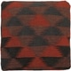 preview thumbnail 4 of 3, Elkins Black/Dark Brwon Handmade Kilim Upholstered Ottoman 15"x15"x19"
