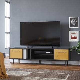 Abbyson Fresco Media Wood Mid Century TV Console - 63 Inch