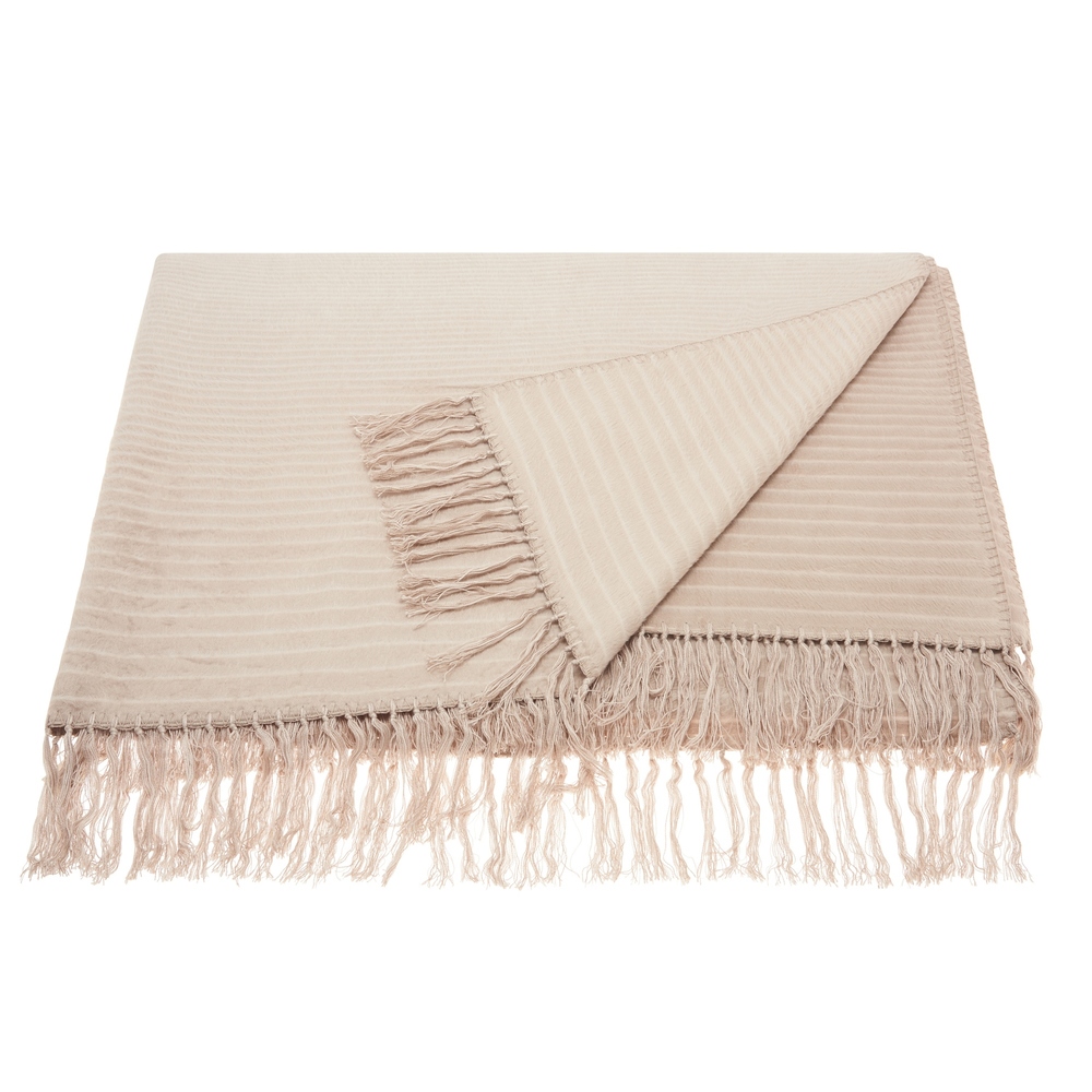 Mina Victory Ombre Striped Throw Blanket