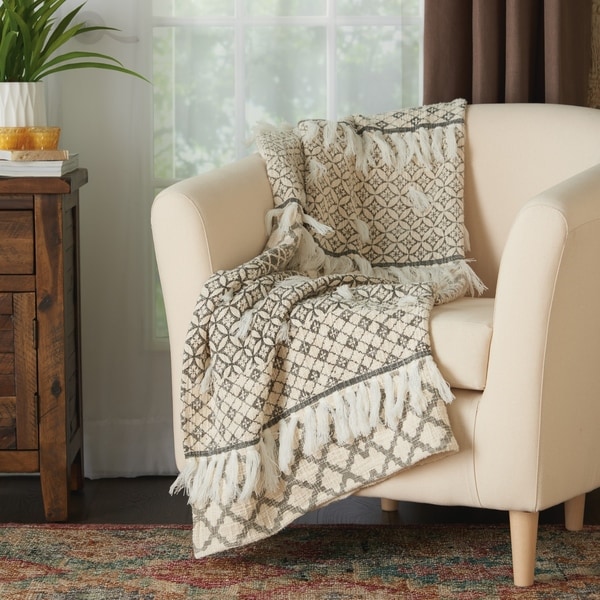 Shop Mina Victory Moroccan Shag Throw Blanket - On Sale ...