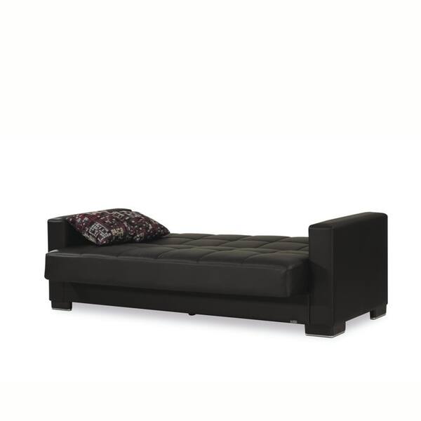 Armada Leatherette Upholstery Sofa Sleeper Bed With