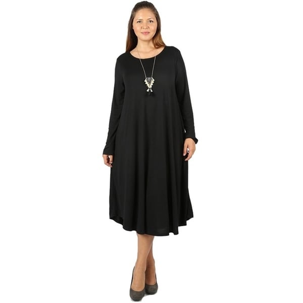 long black dress with pockets