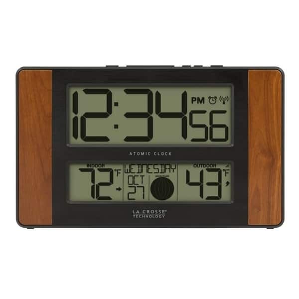 slide 2 of 7, La Crosse Technology Atomic Digital Clock with Temperature