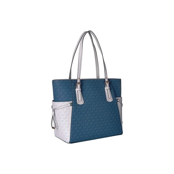 michael kors voyager tote teal