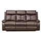preview thumbnail 2 of 1, Vanity Art Brown Microfiber 3-Seat Recliner Loveseat Manual Reclining Couch for Small Living Room Dining Room Sofa Set
