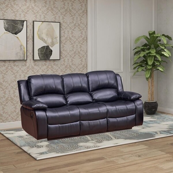 leather reclining sofa set