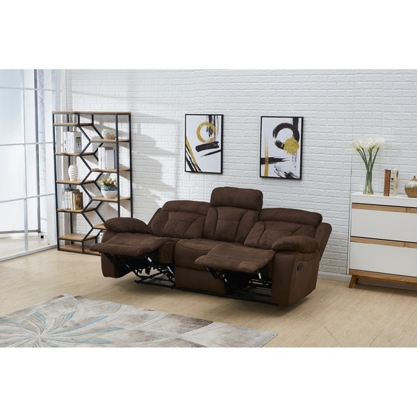 Leather Recliner Sofa Set Loveseat Chaise Couch 3+2 Seaters Brown Living Room 