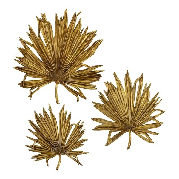 Maliki Goldtone Wall Decors (Set of 3)