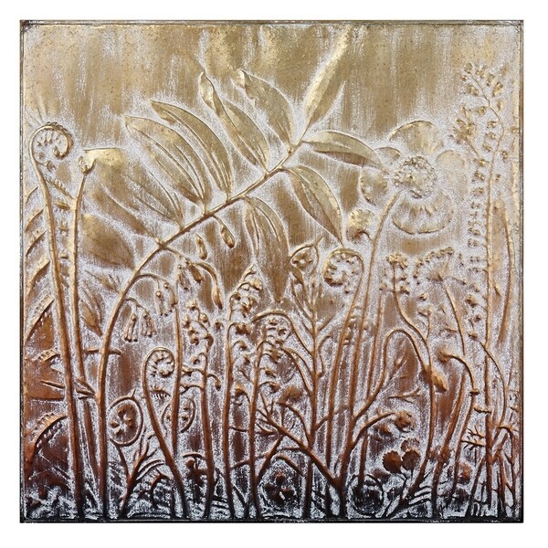 Zafar Round Stamped Metal Wall Decor