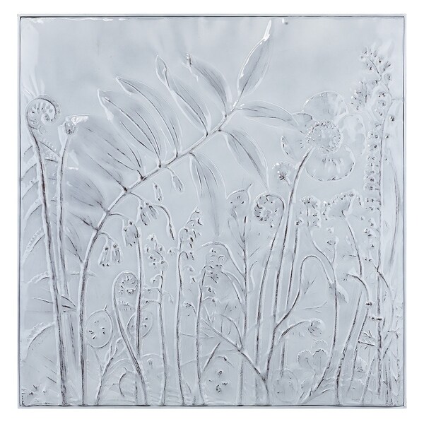 Nazih Square Stamped Metal Wall Decor